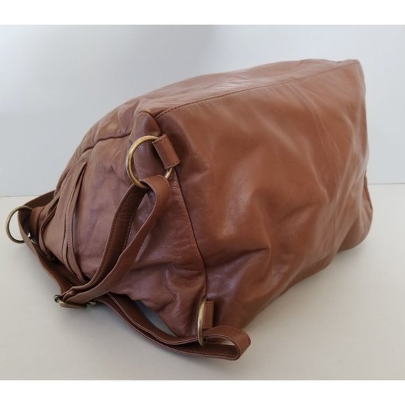 Nicholas K for Free People Phoebe Purse Pack Cognac Sheep Leather Bag - Picture 8 of 9